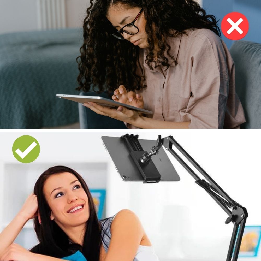 Avelena | Tablet-Halterung – FlexiMount – 360° drehbar – verstellbare Halterung
