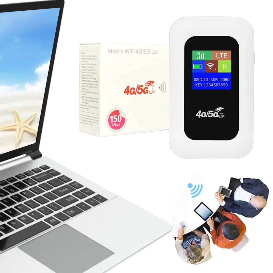 Avelena | Tragbarer WiFi-Router für Reisen – 5G WiFi-Dongle für nahtlose Konnektivität überall