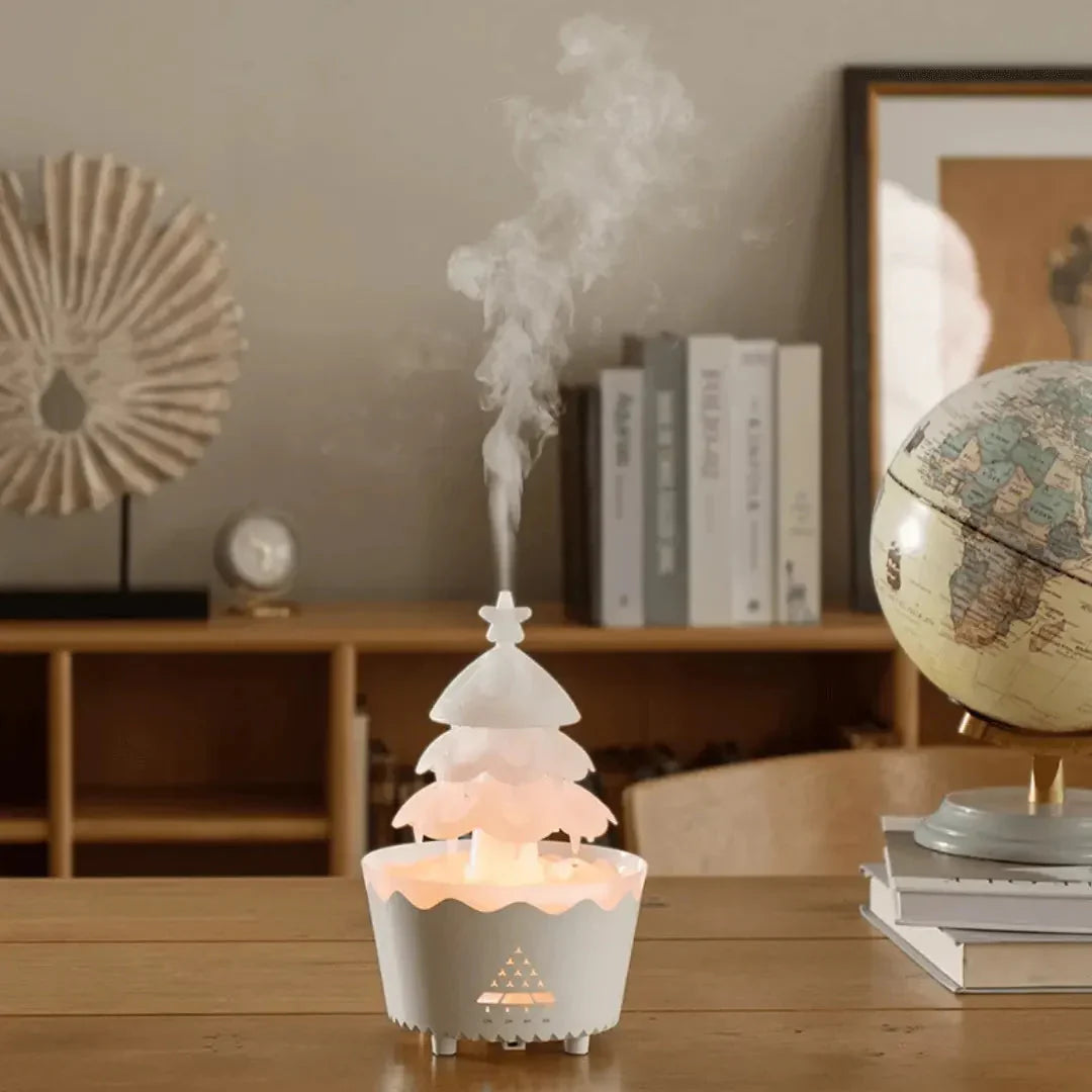 Avelena | Weihnachtsbaum Aroma Diffuser mit LED-Beleuchtung für festliche Entspannung
