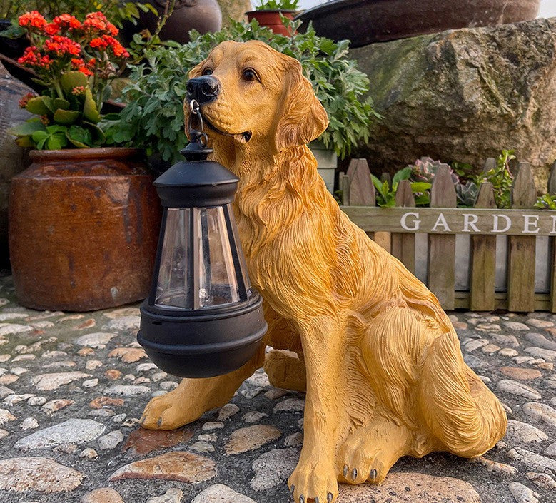 Avelena | Solar-LED Hundefigur für den Garten