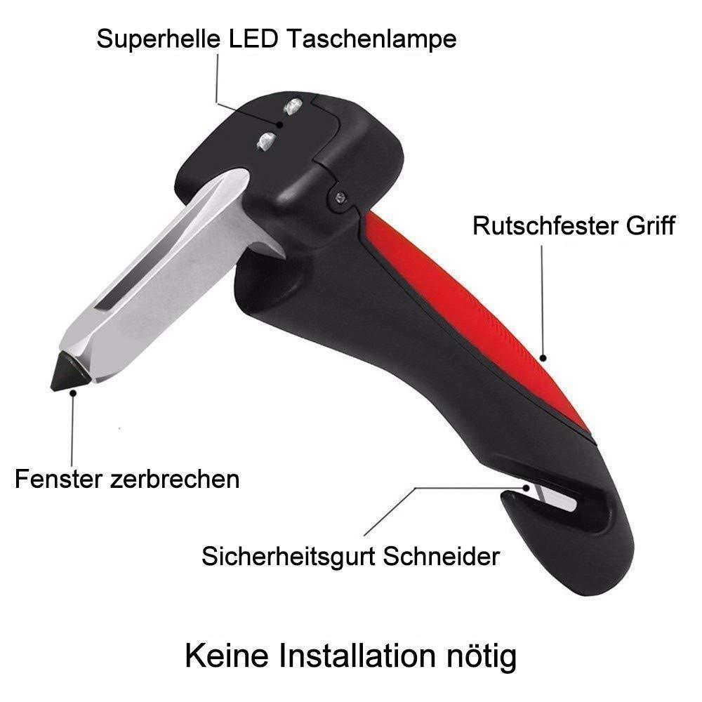 Avelena | 2 in 1 Auto Fluchthammer & Türgriff