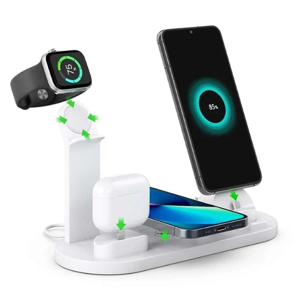 Avelena | 7-in-1 Wireless-Ladestation mit MagSafe & CryoBoost – schnelles und effizientes Laden für iPhone, Apple Watch und mehr