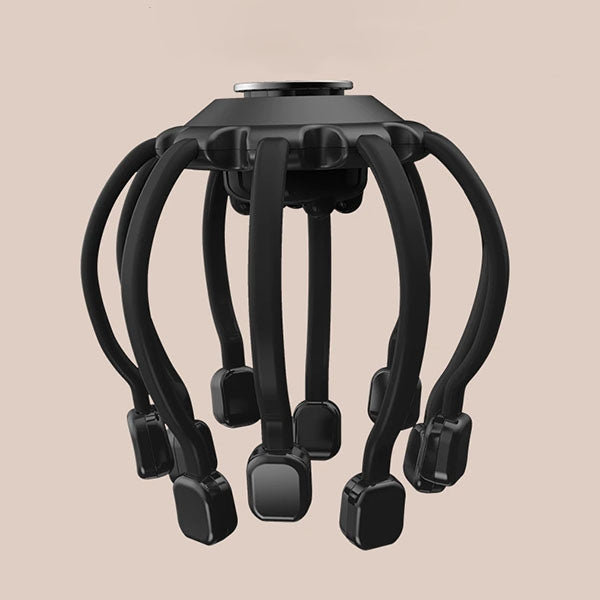 Avelena | Elektrischer Oktopus Kopf-Massager - Beste Kopf-Massagemaschine mit Vibrations-Therapie