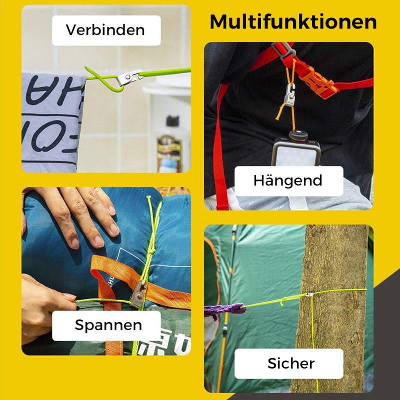 Avelena | Zelt automatischer Verschlusshaken(4 Stück/Packung)