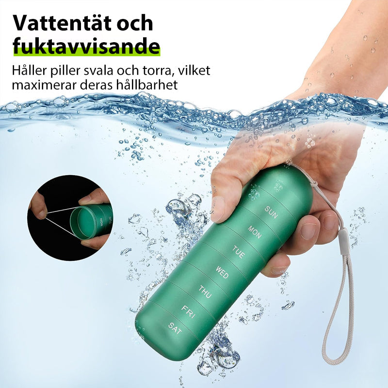 Avelena | 7-Tage tragbare Pillendose für Reisen