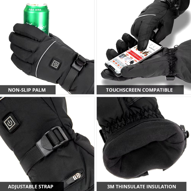 Avelena | Winterfeste beheizte Handschuhe – Ideal für Outdoor-Aktivitäten