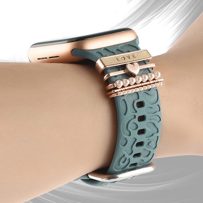 Avelena | Apple Watch Band mit Metallbesatz
