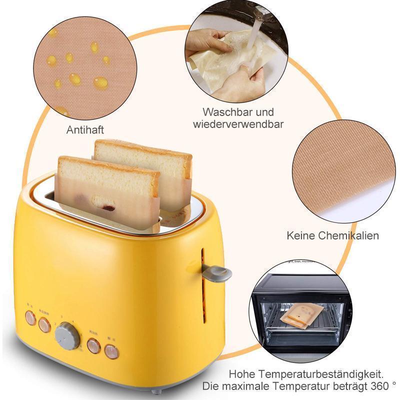 Avelena | Wiederverwendbare antihafte Toastabags, 5 Stücke