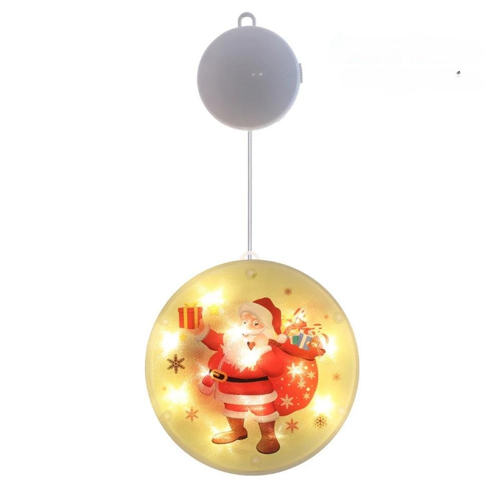 Avelena | Weihnachtsbaum LED Fensterlichter – 3D batteriebetriebene Feenlichter mit einfacher Aufhängung und doppelseitigem Klebeband