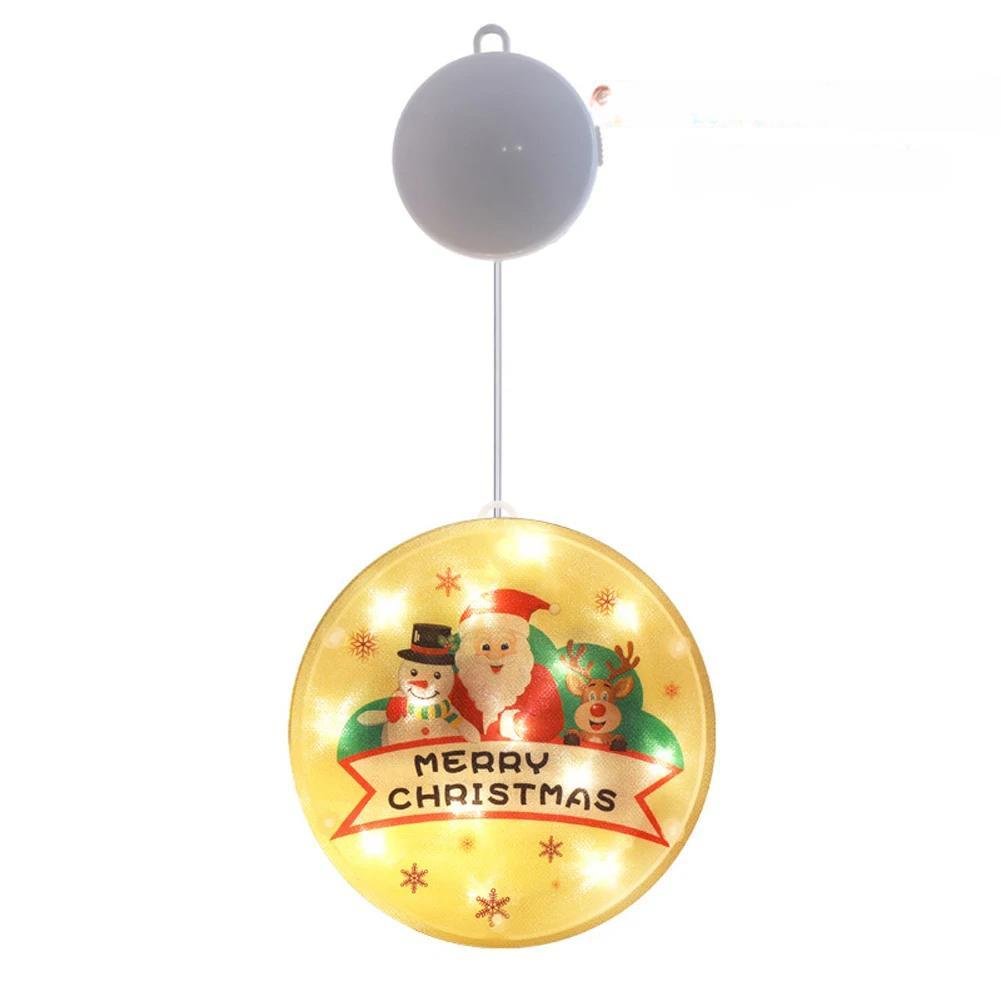 Avelena | Weihnachtsbaum LED Fensterlichter – 3D batteriebetriebene Feenlichter mit einfacher Aufhängung und doppelseitigem Klebeband