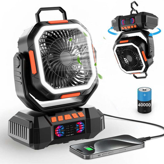 Avelena | Tragbarer wiederaufladbarer Campingventilator