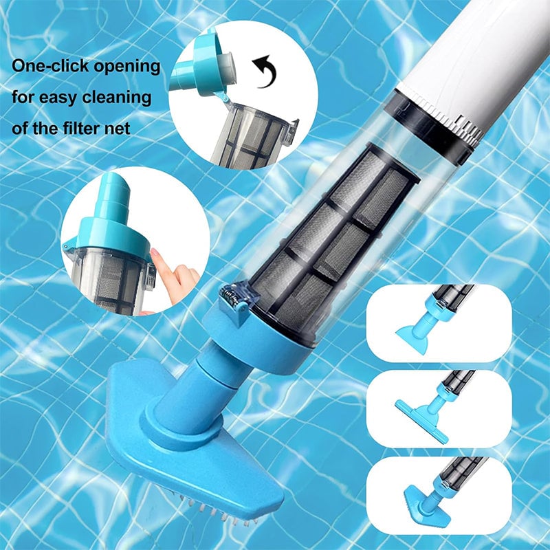 Avelena | US-Standard - 3in1 Akku-Ladegerät Leistungsstarker Motor Schwimmbad-Staubsauger