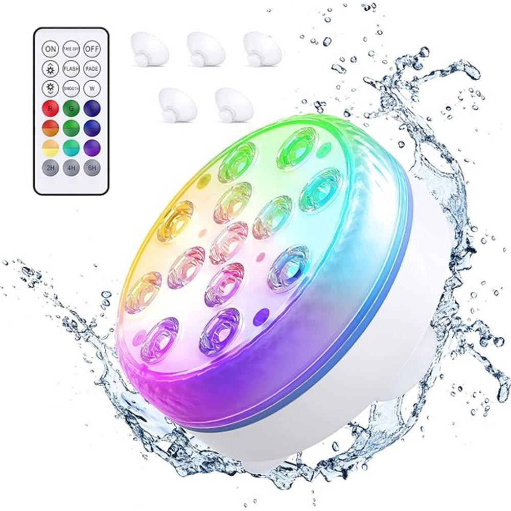 Avelena | 4-Pack: Dekorative wasserdichte batteriebetriebenen LED-Leuchten - 16 wechselnde Farben