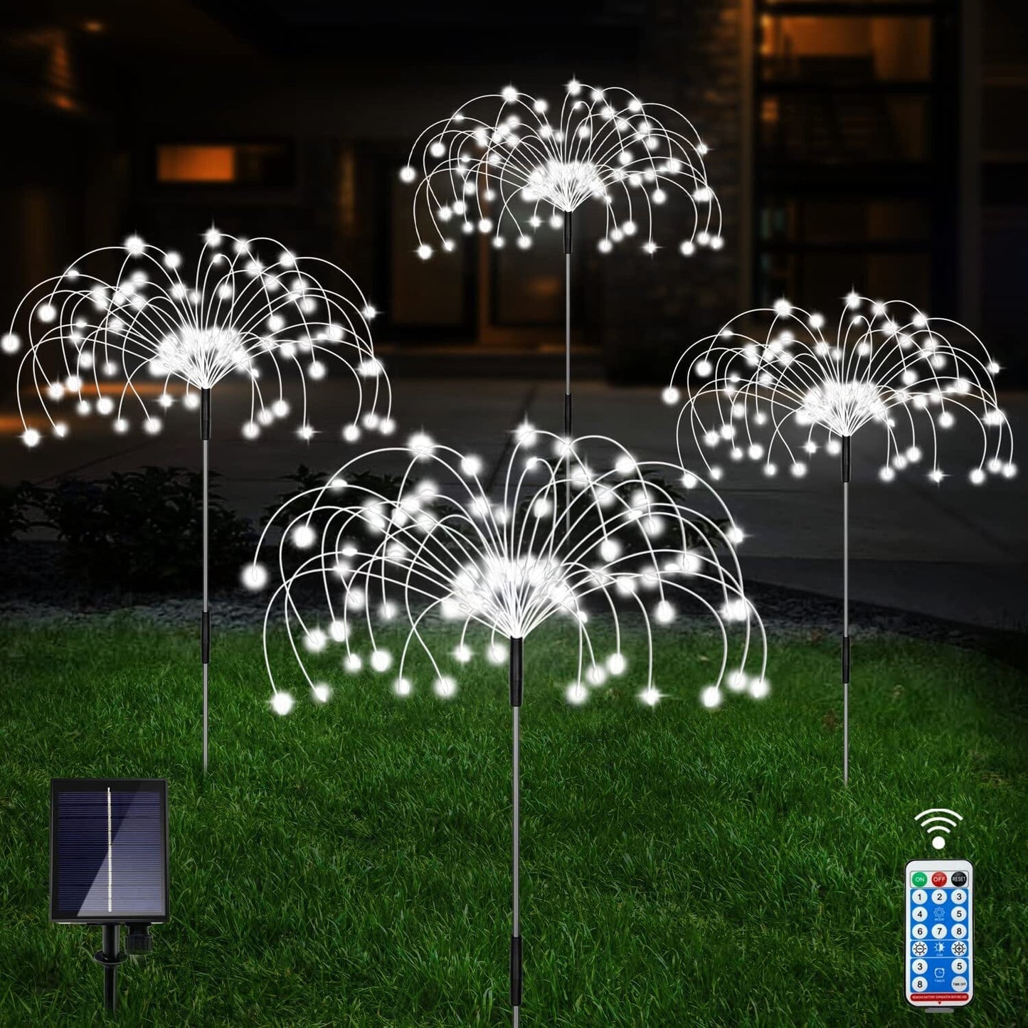 Avelena | 4er-Pack: Solarleuchten Außen, Warmweiß Gartenlichter