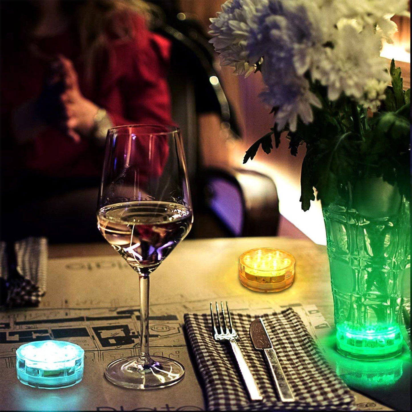 Avelena | 4-Teilig: Unterwasser RGB LED Lichter