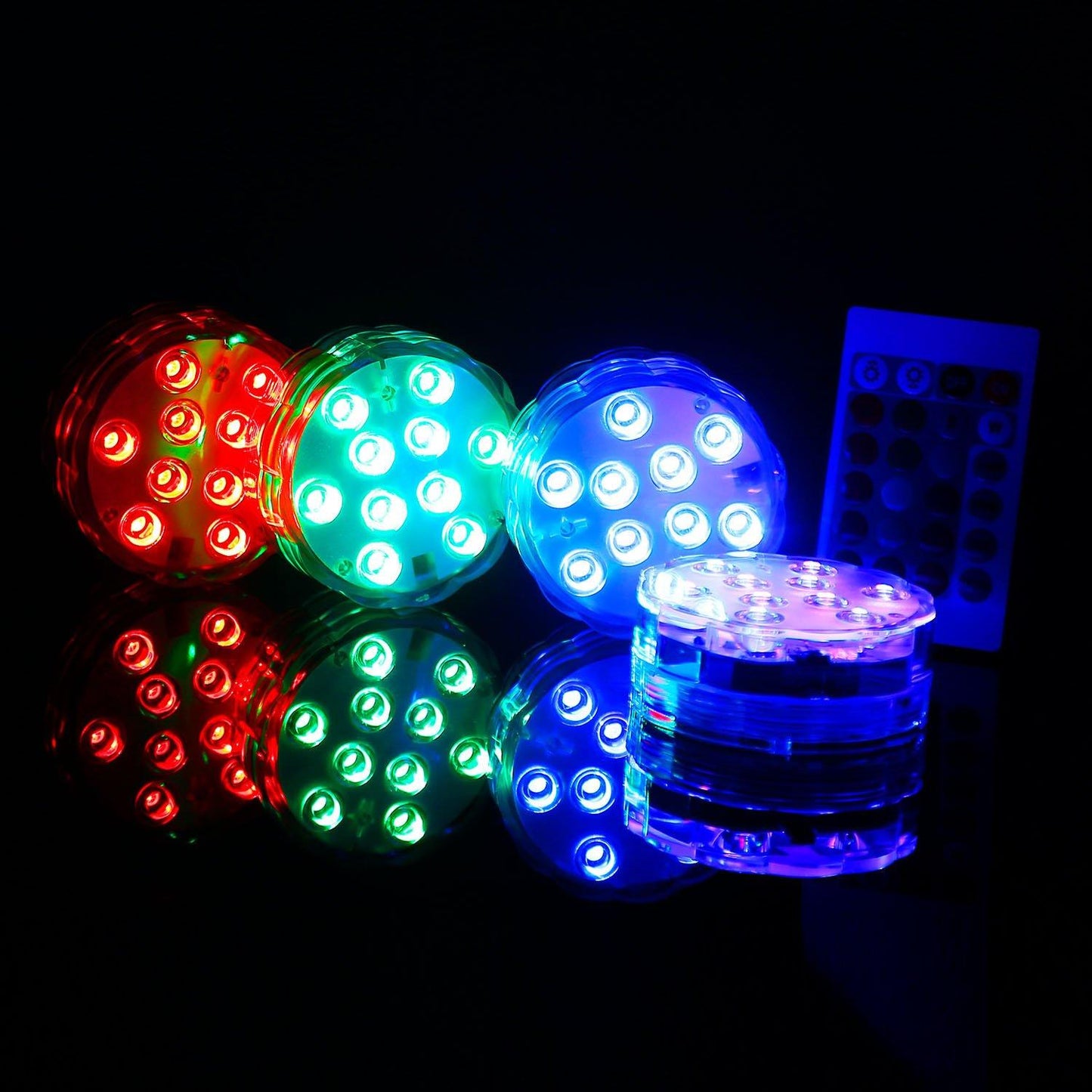 Avelena | 4-Teilig: Unterwasser RGB LED Lichter