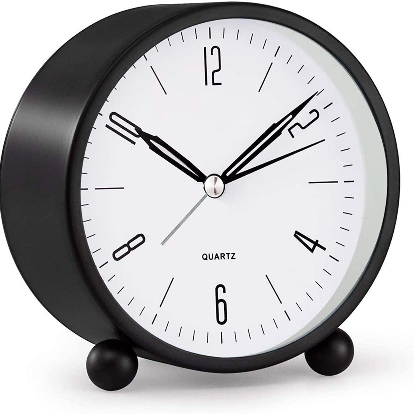Avelena | 4" Super Silent Non Ticking Analogwecker mit Nachtlicht