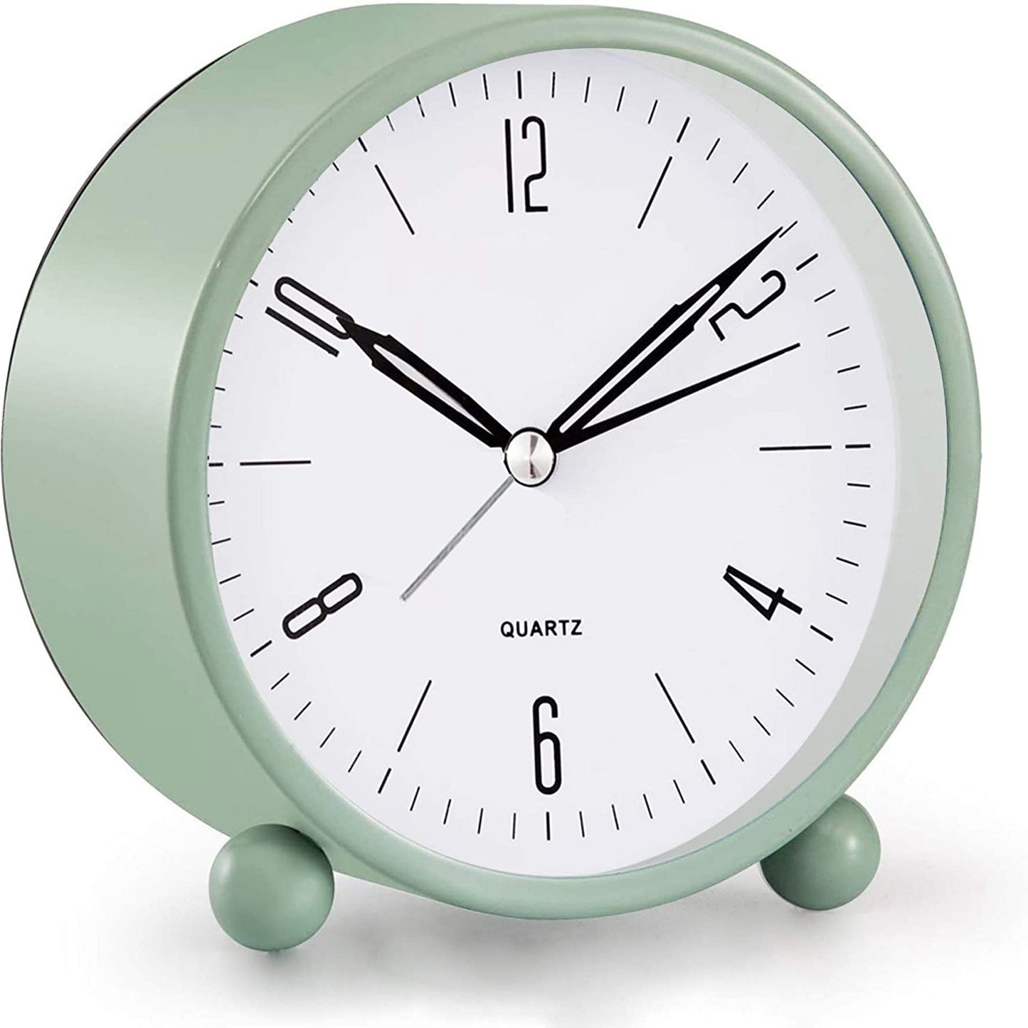 Avelena | 4" Super Silent Non Ticking Analogwecker mit Nachtlicht