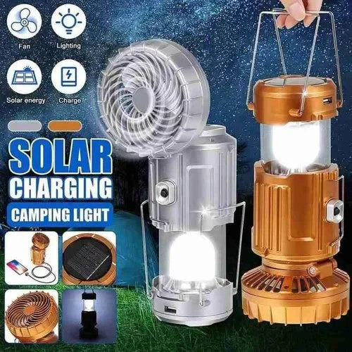 Avelena | Tragbare LED Campinglampe mit Ventilator