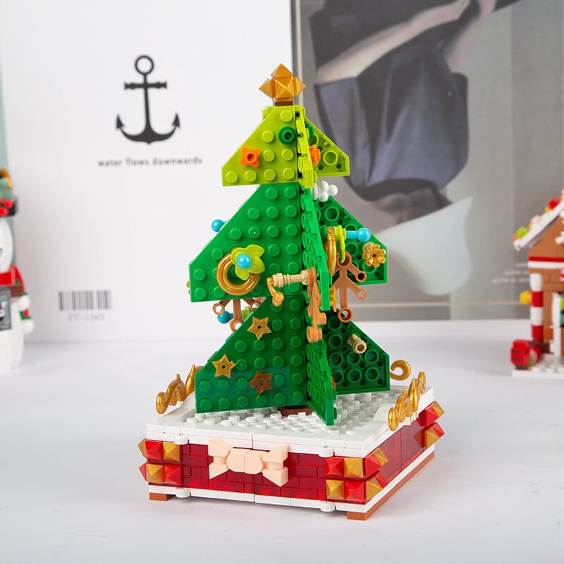 Avelena | 360 PCS Musikbox Weihnachtsbaum Bauklötze