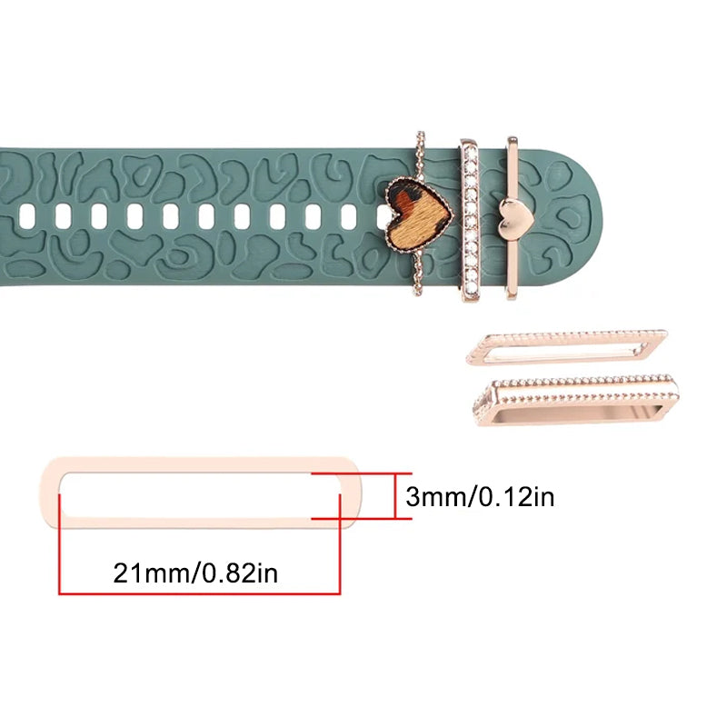 Avelena | Apple Watch Band mit Metallbesatz