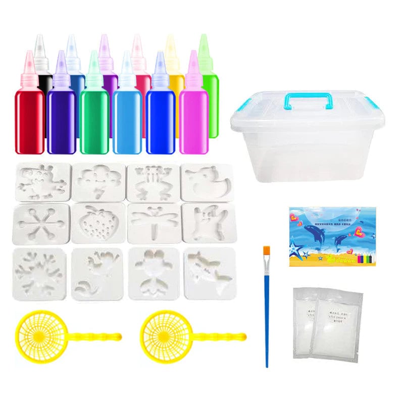 Avelena | Magisches Wasser ELF, Kinder Handgemachtes Aqua Gel Sensorisches Spielzeug Set