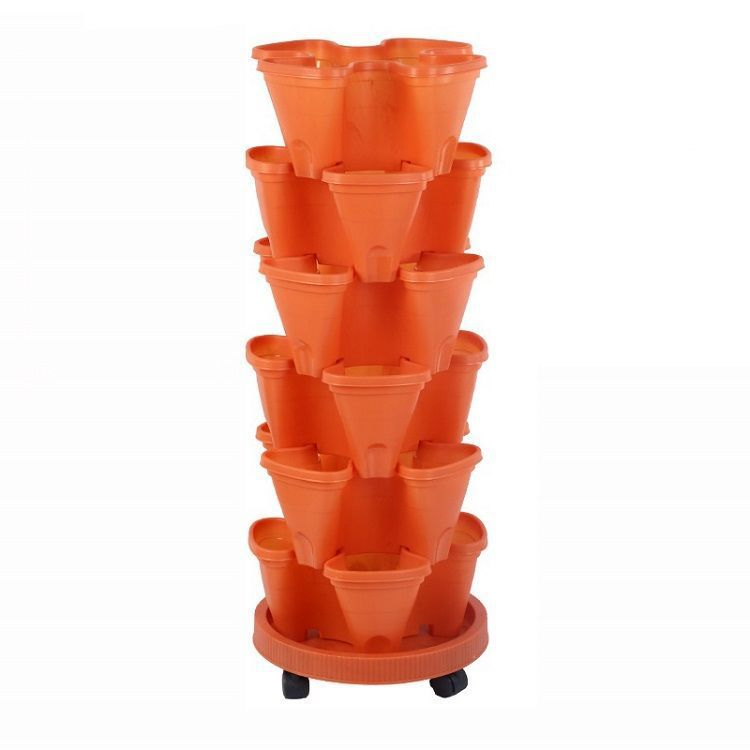 Avelena | 6-Layer Vertikaler Pflanzturm – Drei-dimensionales Blumensystem für den Garten