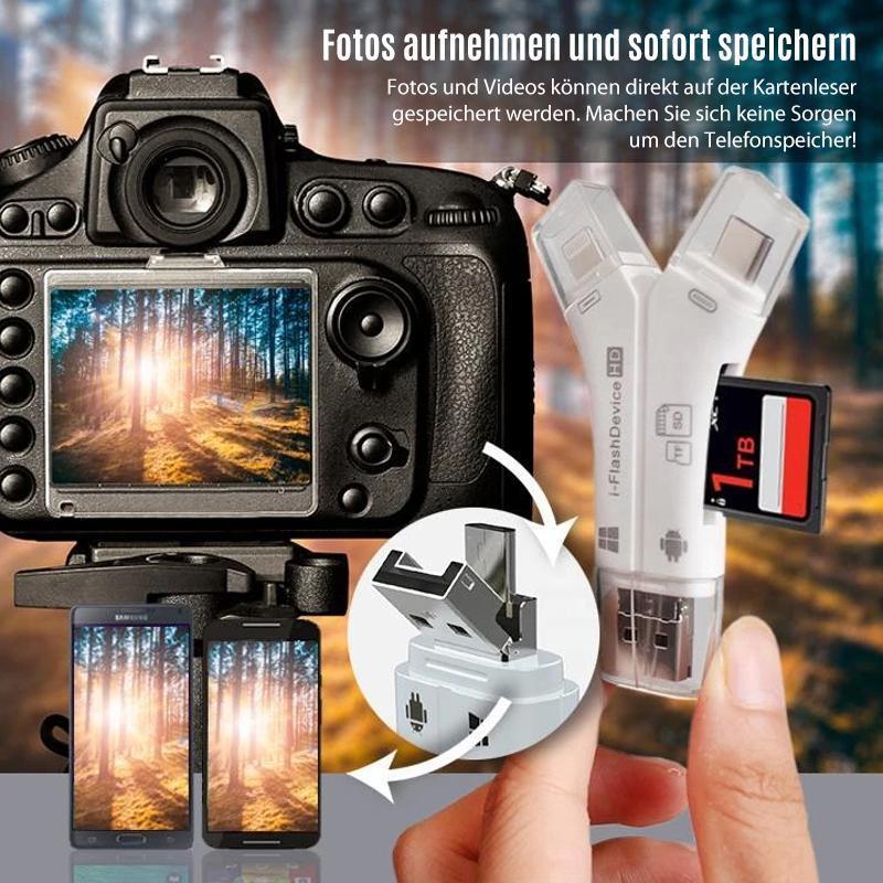 Avelena | 4-in-1 iFlash Drive Kartenleser