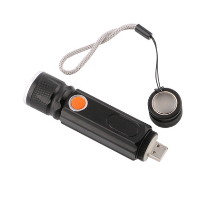 Avelena | USB Wiederaufladbare Magnetische Taschenlampe – LED Notfalllampe mit Magnet und Trageband