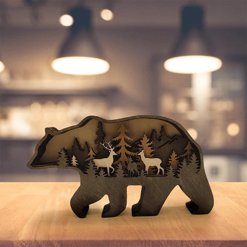 Avelena | 3D Kreative Holz Tier Schnitzerei Handwerk Geschenk