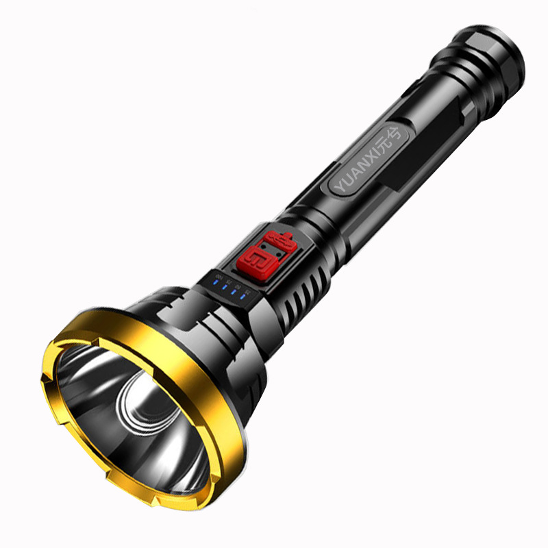 Avelena | 90000LM LED Taschenlampe – Taktischer Suchscheinwerfer mit USB-Aufladung und Superheller Beleuchtung