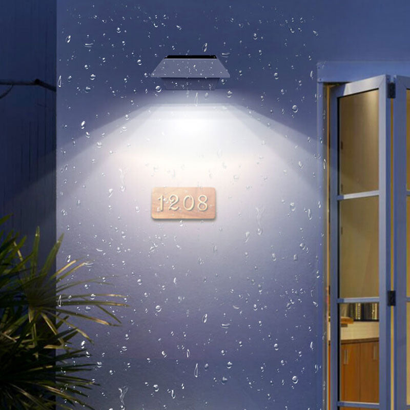 Avelena | Solar UFO Form Design Zaunlicht LED Außen Wandlampe