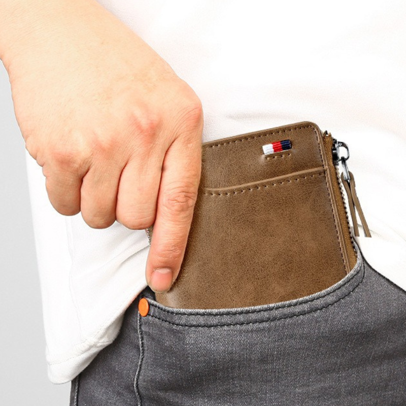 Avelena | WalletPro – Herren Echtes Leder RFID Diebstahlschutz Wallet