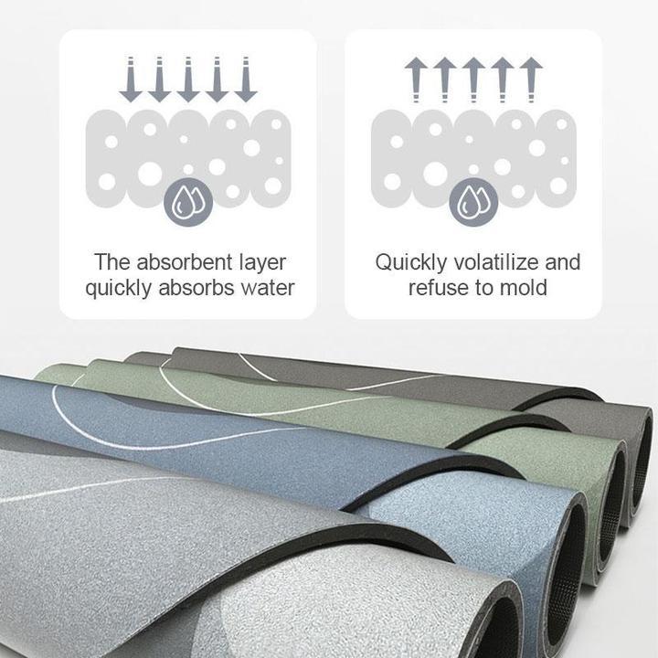 Avelena | Super saugfähige Bodenmatte für Zuhause, Badezimmer, weiche, schnell trocknende Matte