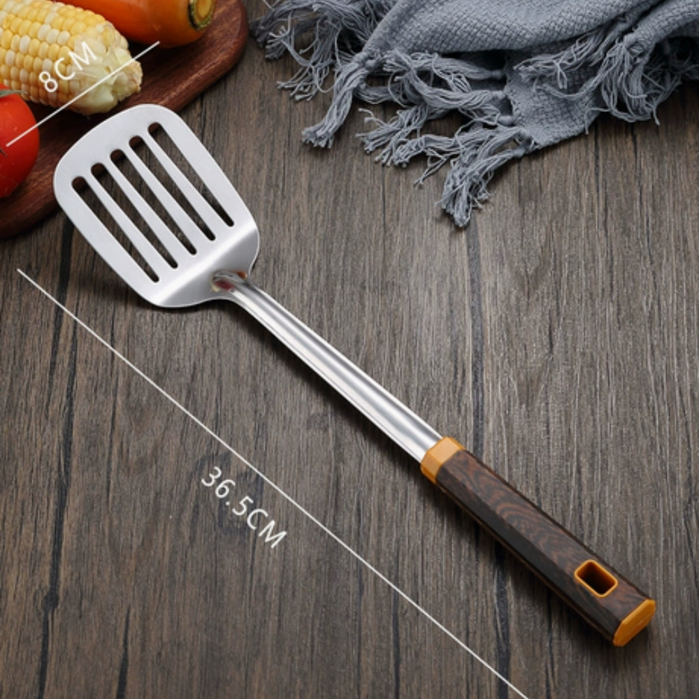 Avelena | Holzmaserung Edelstahl Besteck | 6-teiliges Set