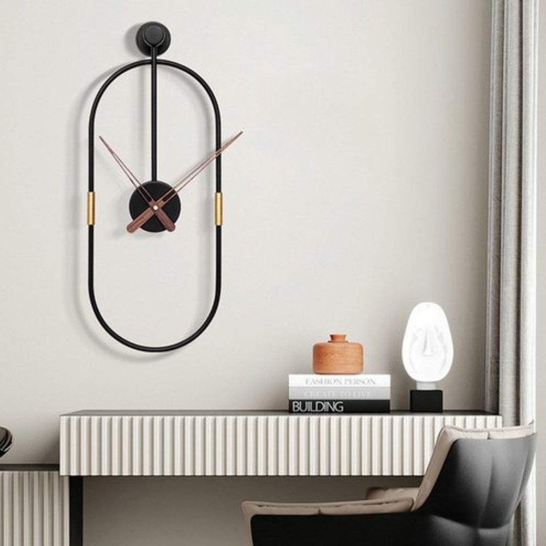 Avelena | Artic | Minimalist Große Wand Uhr – Modernes Dekoratives Zeitmessgerät