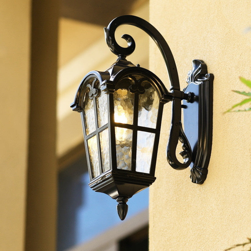 Avelena | Solar Waterproof Outdoor Wall Light | Vintage Design mit Fernbedienung für Veranda, Terrasse & Garten Verwendung