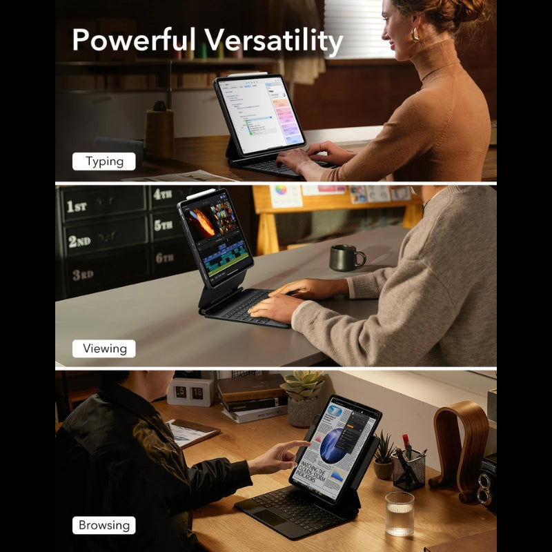 Avelena | TabGuard | iPad Tastaturhülle – Touchpad mit Multi-Touch