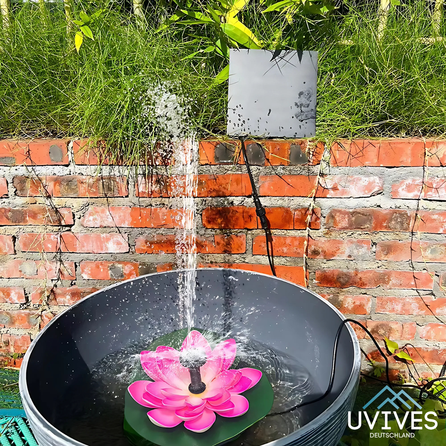 Avelena | SunFlow – Magischer Solarspringbrunnen für deinen Garten