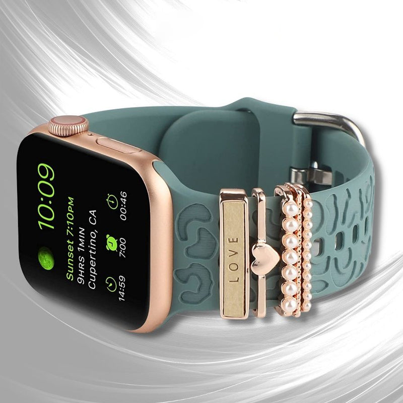 Avelena | Apple Watch Band mit Metallbesatz