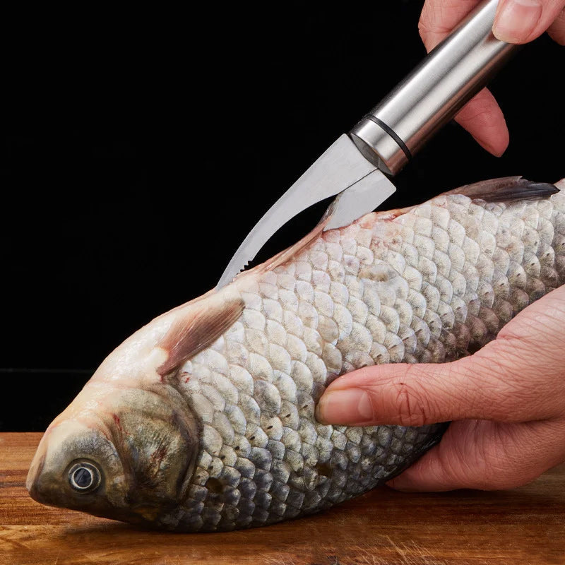 Avelena | 5 in 1 Multifunktionales Garnelenlinie Fischmaulmesser