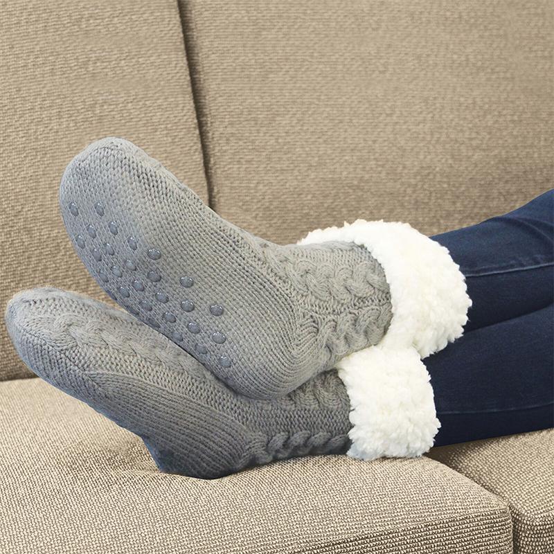 Avelena | Ultra-Plüsch Weiche Rutschfeste Socken, 1 Paar