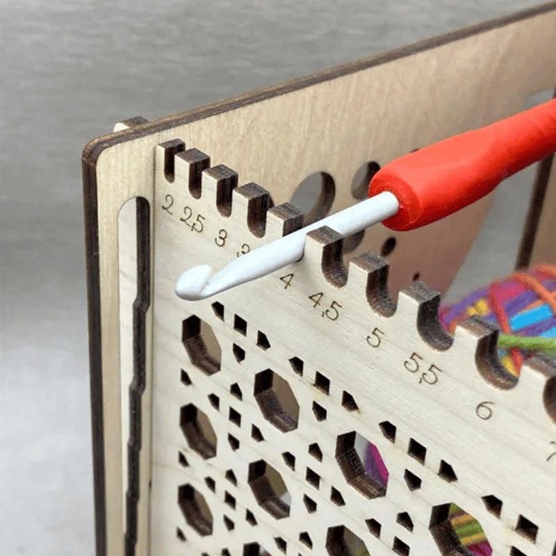 Avelena | All-in-One Holz Garnschale - Multifunktionales Strickwerkzeug