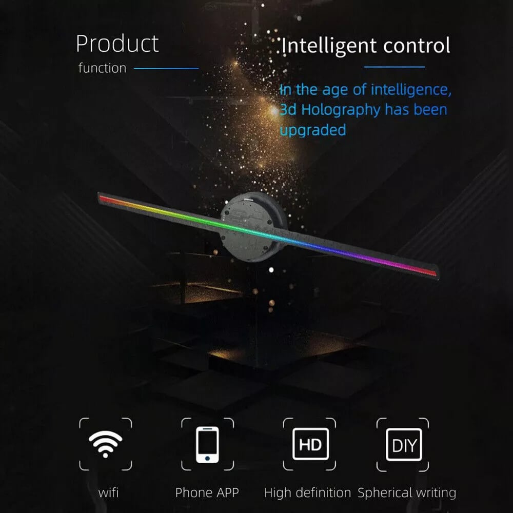 Avelena | 3D Hologramm LED Ventilator Projektor