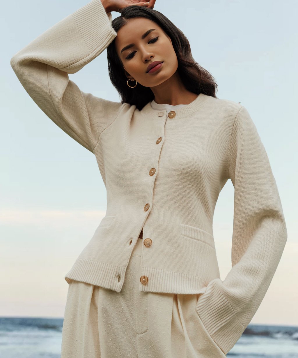 Avelena | Ultra-weicher Knopf-Cardigan (Kaufe 2, Kostenloser Versand)
