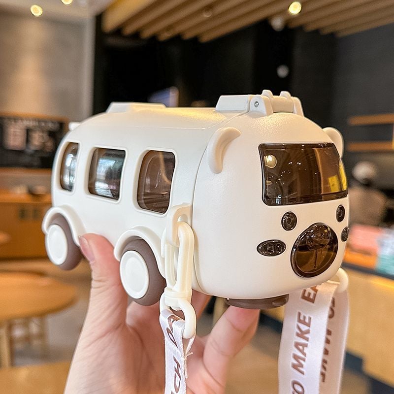 Avelena | Tragbecher in Busform mit Trageriemen (500 ml)