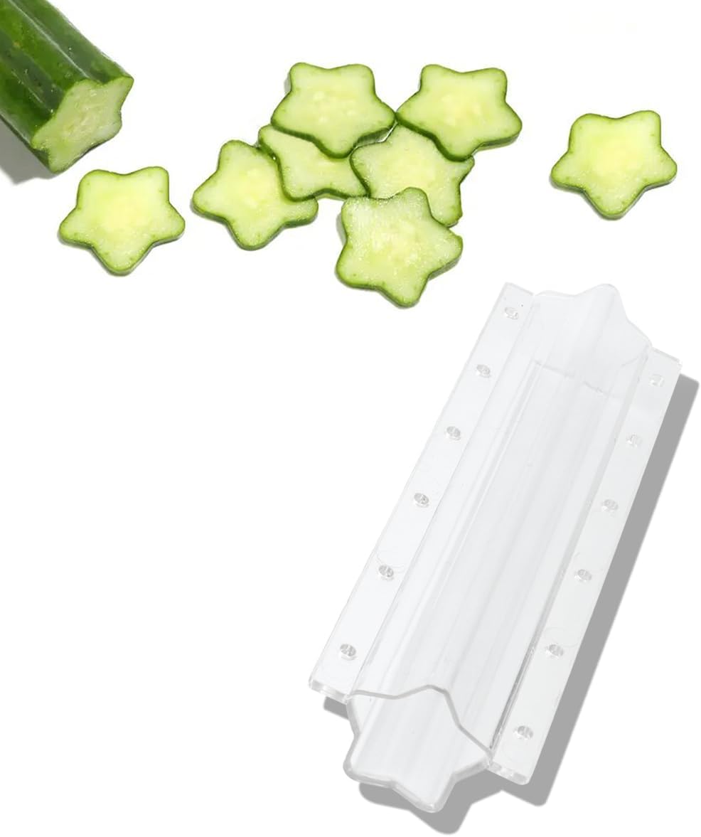 Avelena | Sternform Gemüseform für Gurken – Kreative Formschiene für Obst und Gemüse
