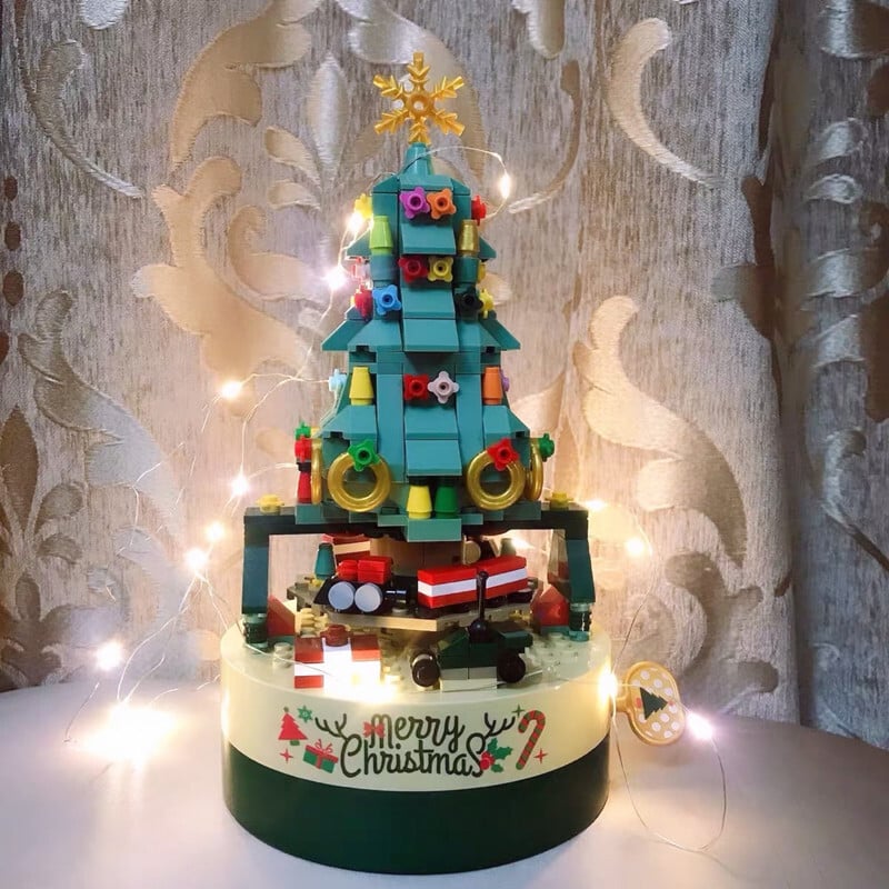 Avelena | 360 PCS Musikbox Weihnachtsbaum Bauklötze
