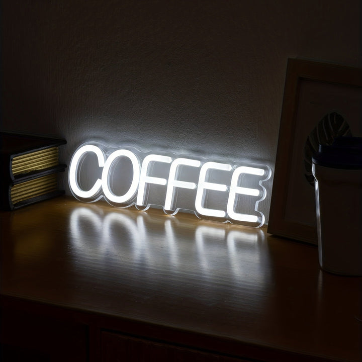 Avelena | Stilvolle LED-Neonleuchte Kaffee