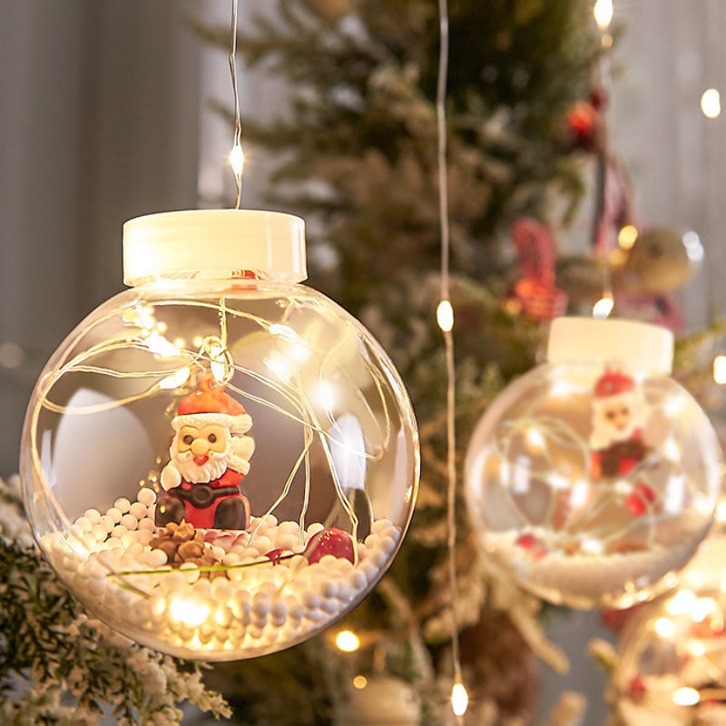 Avelena | Weihnachts-LED-Wunschball-Lichterketten-Dekorationen